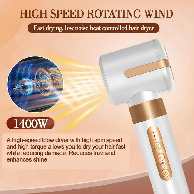 Alt view image 2 of 7 - Hair Dryer Styler 7 in 1 High Speed Brushless Motor Blow Dryer