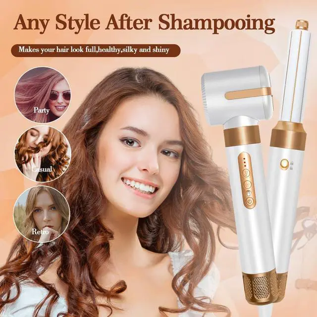 Alt view image 4 of 7 - Hair Dryer Styler 7 in 1 High Speed Brushless Motor Blow Dryer