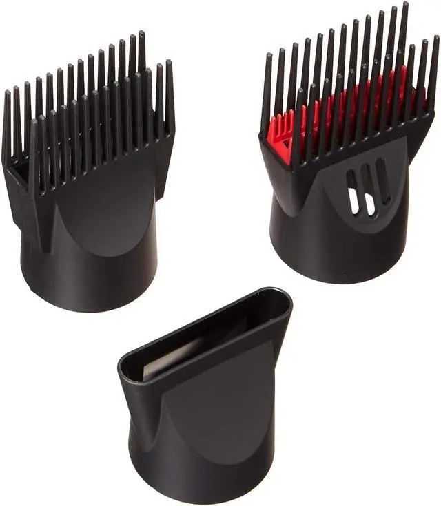 Alt view image 3 of 3 - RED by Kiss Hair Dryer 2400 Tourmaline Ceramic Technology, Professional Blow Dryer, Maximum Shine, Fast Drying, Adjustable Settings, 3 Attachments, Salon Quality