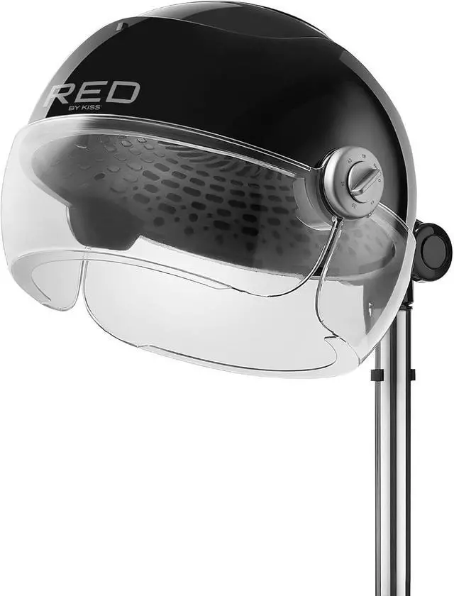 Alt view image 7 of 7 - RED by Kiss 3000 Ceramic Stand Hood Dryer with Digital Timer, Adjustable Height, 360° Wheels, 3 Temp Settings, Quick Drying, Comfortable Hood, Ideal for Home & Salon Use