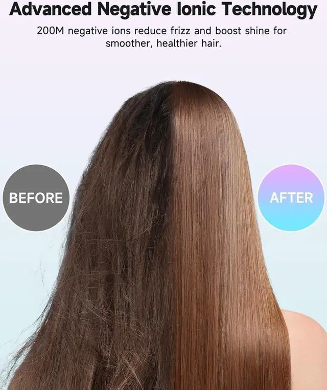 Alt view image 3 of 5 - momax High-Speed Hair Dryer - Mini Blow Dryer with 110,000 RPM Brushless Motor, Negative Ionic for Fast Drying, Low Noise, Portable with Magnetic Nozzle, Lightweight Design for Home and Travel