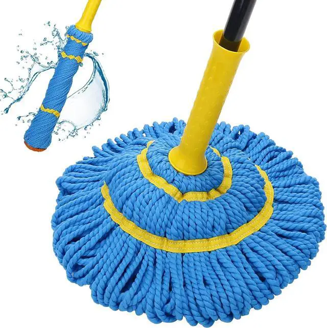 Main image of Self-Wringing Twist Mops for Floor Cleaning, Microfiber Floor mop with 57 " Long Handle, Easy Wringing Mop for Hardwood Commercial Household Clean