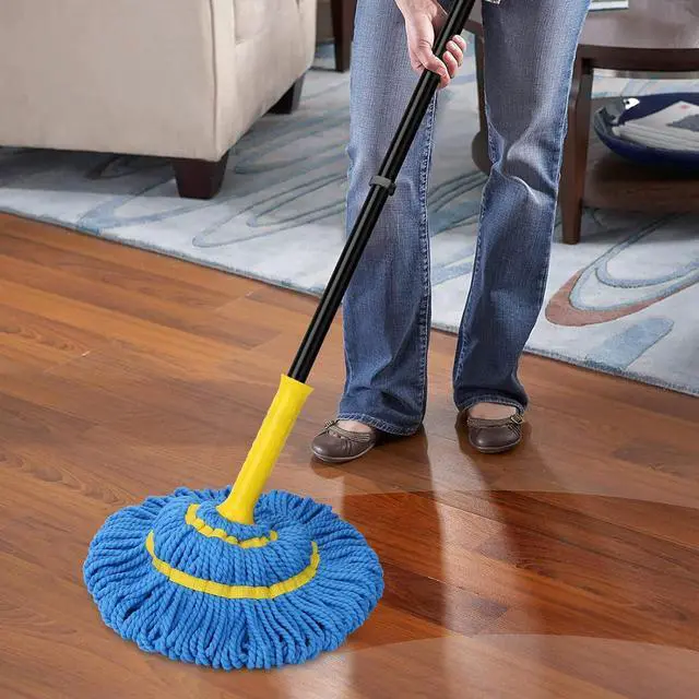 Alt view image 3 of 7 - Self-Wringing Twist Mops for Floor Cleaning, Microfiber Floor mop with 57 " Long Handle, Easy Wringing Mop for Hardwood Commercial Household Clean