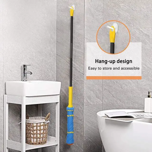 Alt view image 5 of 7 - Self-Wringing Twist Mops for Floor Cleaning, Microfiber Floor mop with 57 " Long Handle, Easy Wringing Mop for Hardwood Commercial Household Clean