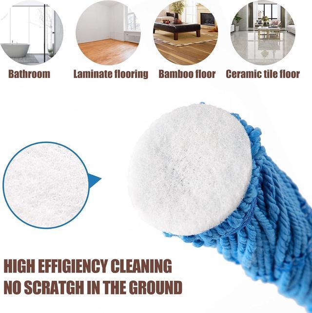 Eyliden Mop With 2 Reusable Heads, Easy Wringing Twist Mop 57 5 Inch Long Handle Wet Mops Floor Cleaning Commercial Household Clean Hardwood Vinyl Tile Mor