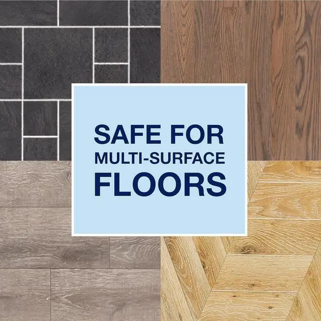 Alt view image 4 of 5 - Bona Premium Microfiber Floor Mop for Dry and Wet Floor Cleaning - Includes Microfiber Cleaning Pad and Microfiber Dusting Pad - Dual Zone Cleaning Design for Faster Cleanup