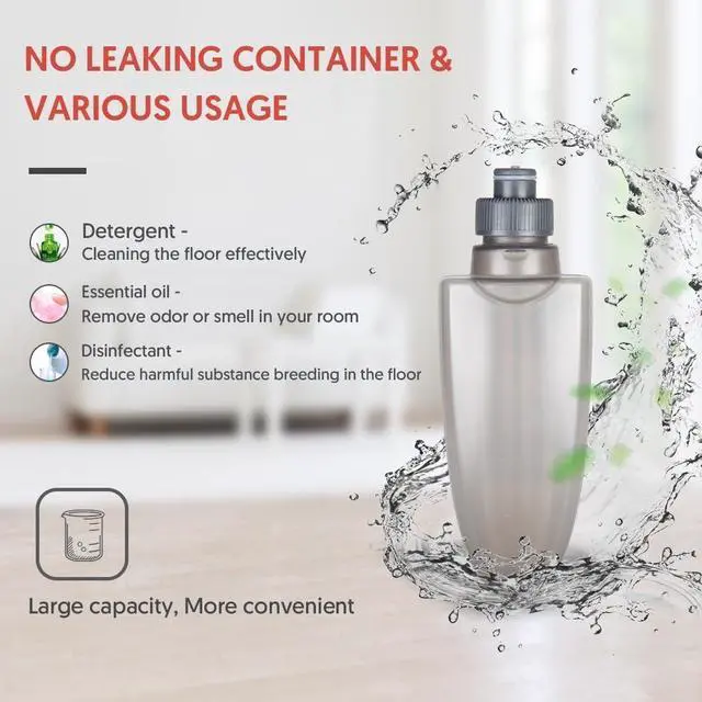 Alt view image 3 of 7 - Spray Mop for Floor Cleaning, Domi-patrol Microfiber Floor Mop Dry Wet Mop Spray with 3 Washable Mop Pads & Refillable Bottle, Dust Cleaning Mop for Hardwood Laminate Tile Floors, Gray