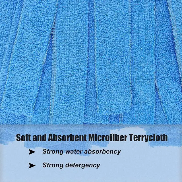 Alt view image 6 of 7 - Mop, One Mop Handle with Two Microfiber Mop Heads (1 Handle & 2 Mop Heads)