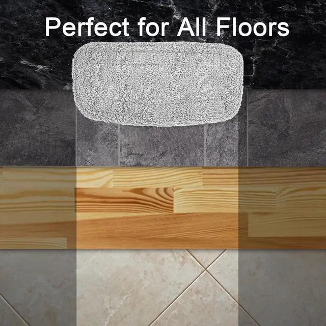 Alt view image 5 of 7 - 2 Packs Steam Mop Cloth Fits Steam Mop GF-6610 Washable, Reusable, Highly Absorbent Microfiber Steam Mop Pads Steam Mop Replacement Pads.