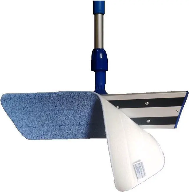 Alt view image 3 of 7 - Real Clean 16 inch Commercial Professional Microfiber Mop Kit with Two Microfiber Mop Pads for All Surfaces