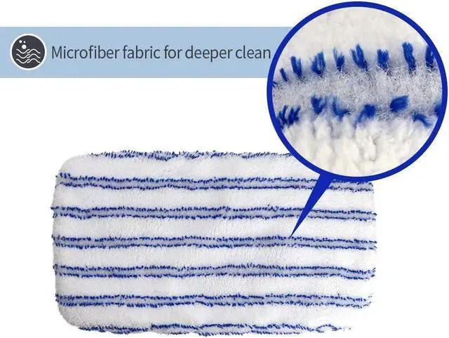 Alt view image 7 of 7 - Masthome Large Surface Microfiber Flat Mop with 5 Reusable Mop Heads Cleaning Comb and Telescopic Handle Household Mop for Hardwood Laminate Tile Ceramic Floor Cleaning