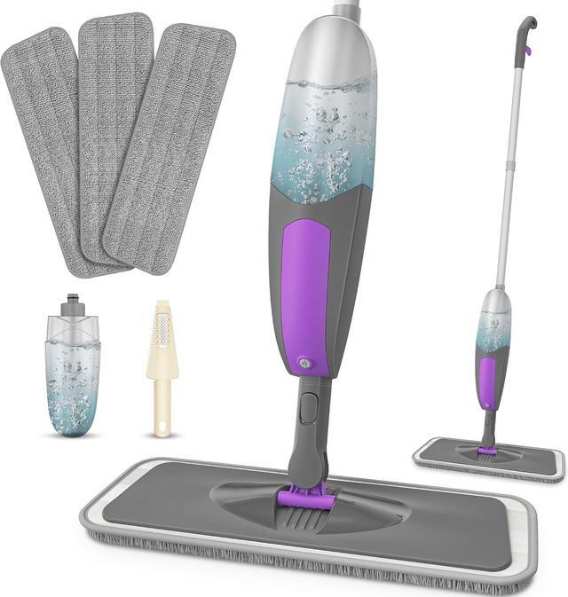 Main image of Spray Mop for Floor Cleaning - HOMSIER Microfiber Floor Mops Wet Dry Flat Mop with 550ML Refillable Bottle 3 Washable Pads Replacement, Dust Mop for Wooden Laminate Tile Marble Kitchen Hard Floors