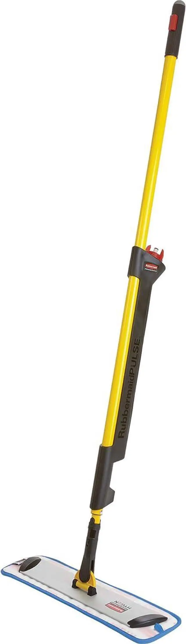 Main image of Rubbermaid Commercial Products HYGEN Pulse Single Sided Microfiber Spray Mop Kit for Hardwood/Tile/Laminated Floors Yellow Perfect for Kitchen/Lobby/Bathroom Cleaning