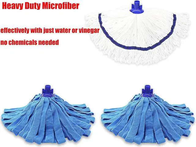 Alt view image 3 of 7 - Microfiber Cloth Mop Replacement Compatible with All Standard US Threading Pole &0.8" Diameter Mop Handle 3 Packs