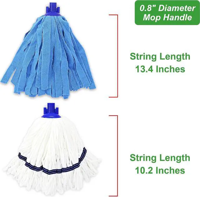 Alt view image 7 of 7 - Microfiber Cloth Mop Replacement Compatible with All Standard US Threading Pole &0.8" Diameter Mop Handle 3 Packs