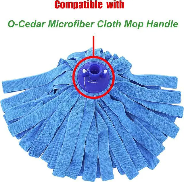 Alt view image 4 of 6 - Microfiber Cloth Mop Head Replacement, String Mop Refills Screw onto All Standard US Threading Pole Mop Handle Rod 3 Packs