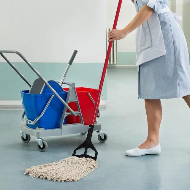 Alt view image 3 of 6 - Matthew Cleaning 16oz 3Pack Cotton Floor Mop,Cotton Looped-Open String Heavy Duty String Refills, Universal Headband Blend,Mop Head Replacement for Home, Industrial and Commercial Use(White)