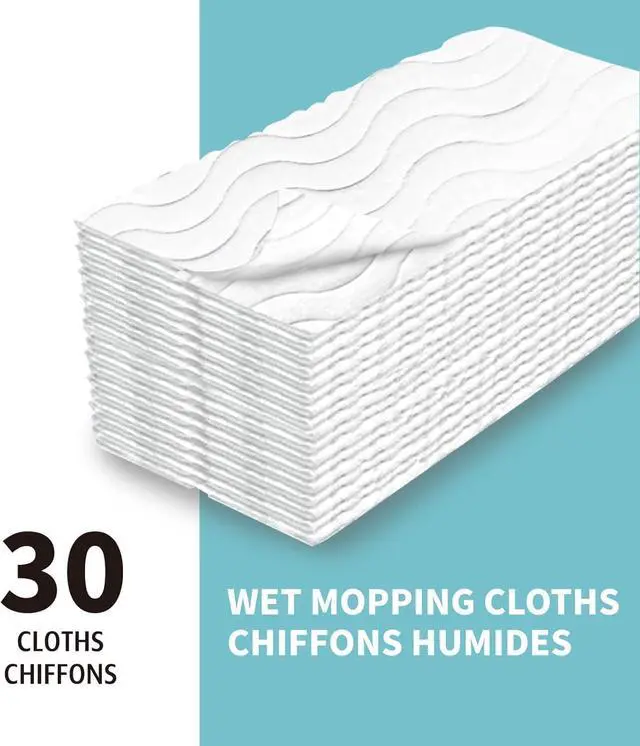 Alt view image 7 of 7 - AIR U+ Upgraded Wet Mop Refills for Swiffer Sweeper Wet Pads, 60 Count