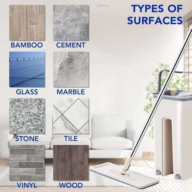 Alt view image 4 of 7 - Microfiber Cleaning Pads: 10 Pack 13" X 4.9" Washable for Floor Cleaning Compatible with Tethys & Most 13 Inch Flat Mops - Replacement for Mop Bucket Set