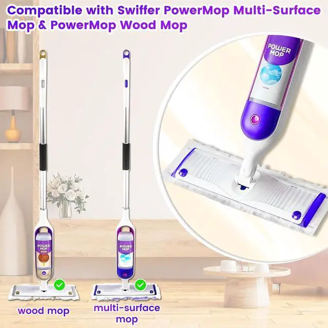 Alt view image 5 of 6 - 15 Count Disposable Mopping Pad Refills for Swiffer PowerMop Multi-Surface Mopping Pad Refills for Floor Cleaning