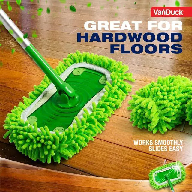 Alt view image 5 of 6 - VanDuck Dust Mop Refill Compatible with Swiffer Sweeper (6 Pack) - Microfiber Pet Heavy Duty Dry Cloth Refills - Reusable Mop Pad (Handle is Not Included)