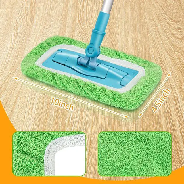 Alt view image 2 of 7 - Reusable Dry Sweeping Cloths Microfiber Wet Mop Pads Compatible with Swiffer Sweeper Mop Replacement Sweeping Mopping pad Refills for Hardwood Surface Floor Cleaning (16PCS)