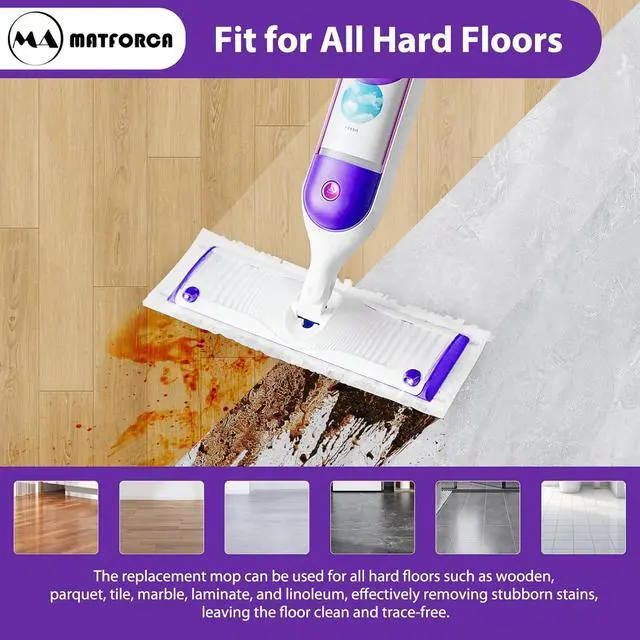 Alt view image 6 of 7 - 10 Pack Swiffer Power Mop Refills  Disposable Wet Mop Pads for Swiffer Power Mop, Perfect for Hardwood, Tile, and Laminate Floors, Easy-to-Use Floor Cleaning Pads Compatible with Swiffer WetJet
