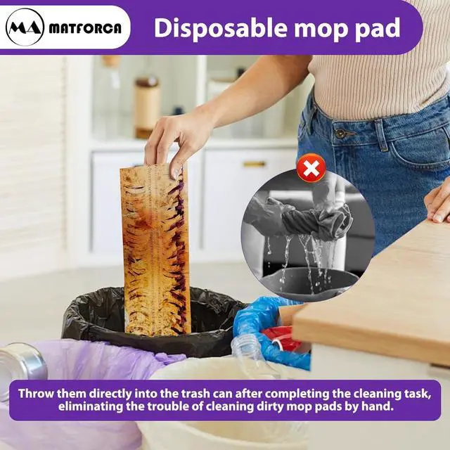 Alt view image 7 of 7 - 10 Pack Swiffer Power Mop Refills  Disposable Wet Mop Pads for Swiffer Power Mop, Perfect for Hardwood, Tile, and Laminate Floors, Easy-to-Use Floor Cleaning Pads Compatible with Swiffer WetJet