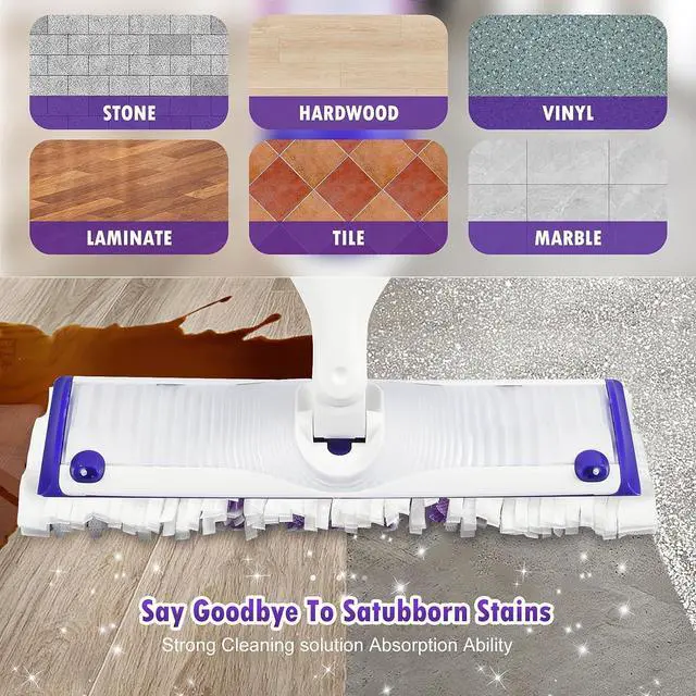 Alt view image 6 of 7 - 18 Count Disposable mop Pads Refills for Swiffer PowerMop Multi-Surface Mop and PowerMop Wood Mop, Replacement Pads Use for Floor Cleaning