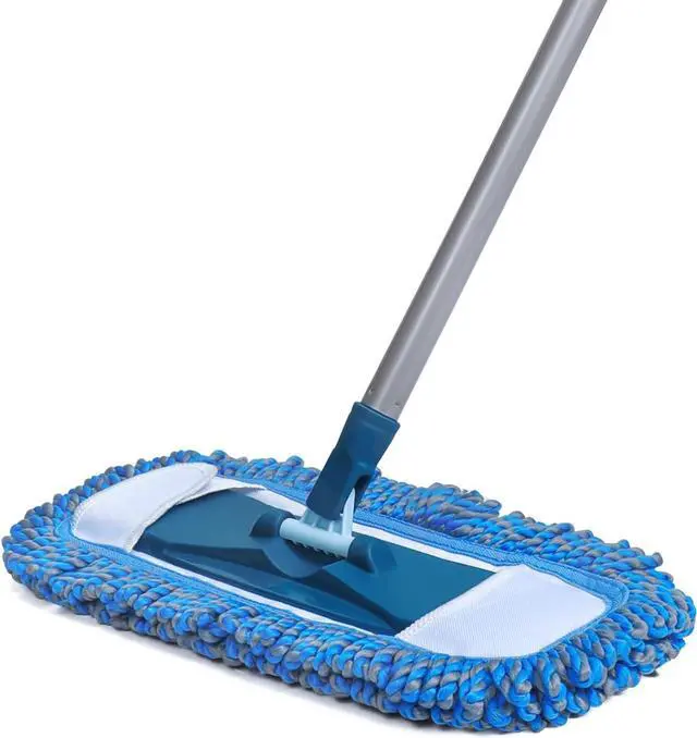 Main image of Dust Mop for Hardwood Floors with 57" Long Handle Wet & Dry Mops for Catching Pet Hair and Dust Bunny Microfiber Dust Mops for Vinyl, Wood, Tile, Laminate Flooring