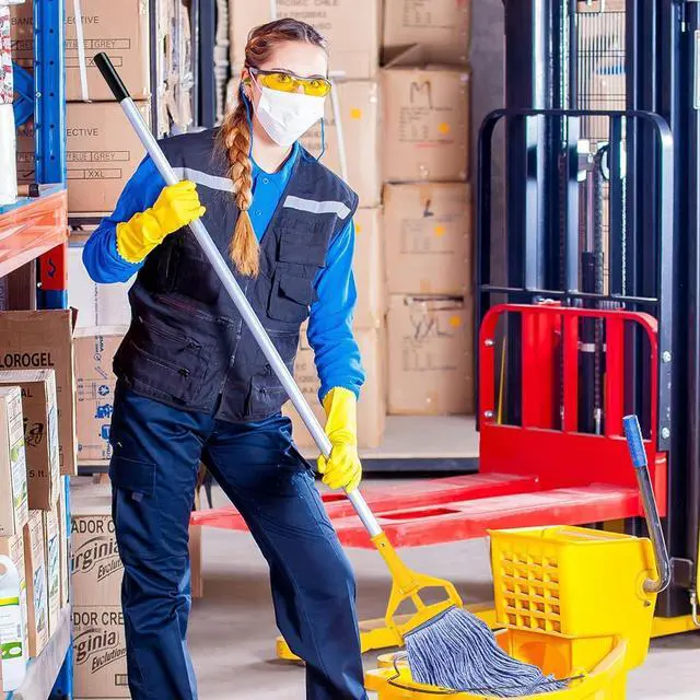 Alt view image 4 of 7 - Commercial Heavy Duty Mop Heads Replacement for Rubbermaid: 6 Packs Industrial Wet Mop Head for Floor Cleaning - Cotton Commercial Products Wet Mop Refills