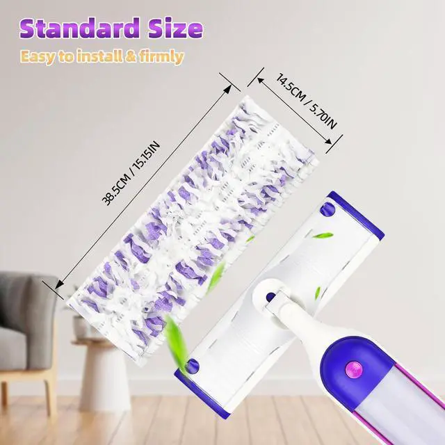 Alt view image 3 of 7 - 12 Pack Disposable Mop Pads for Swiffer PowerMop Multi-Surface Floor Mop, Mopping Pad Refills for Floor Cleaning