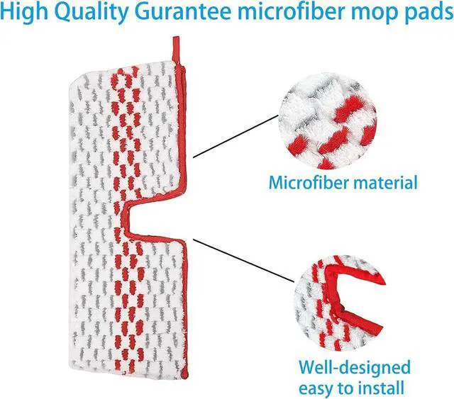 Alt view image 3 of 6 - 6 Pack Replace Mop Pads for Promist Max Microfiber Spray Mop Refill, Washable Reusable Replace Spray Mop Pad Head