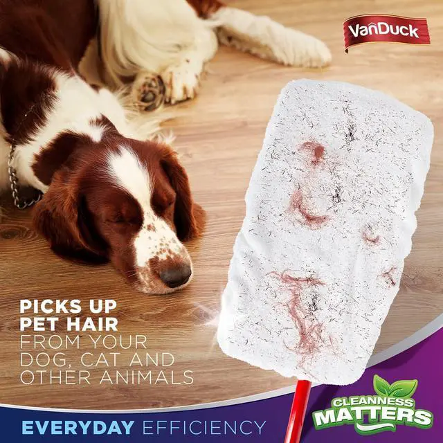 Alt view image 3 of 7 - VanDuck 100% Cotton Terry Cloth Mop Pads 15x8 Inch 6-Pack (Handle is Not Included)