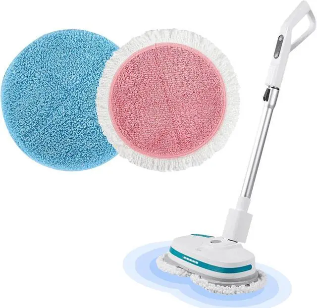 Alt view image 3 of 6 - Electric Mop Pads for Floor Cleaning - 6 Pack Electric Spin Mop Pads for Floor Cleaning - 7.28inch Spin Replacement Mop Pads
