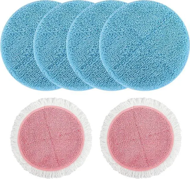 Main image of Electric Mop Pads for Floor Cleaning - 6 Pack Electric Spin Mop Pads for Floor Cleaning - 7.28inch Spin Replacement Mop Pads