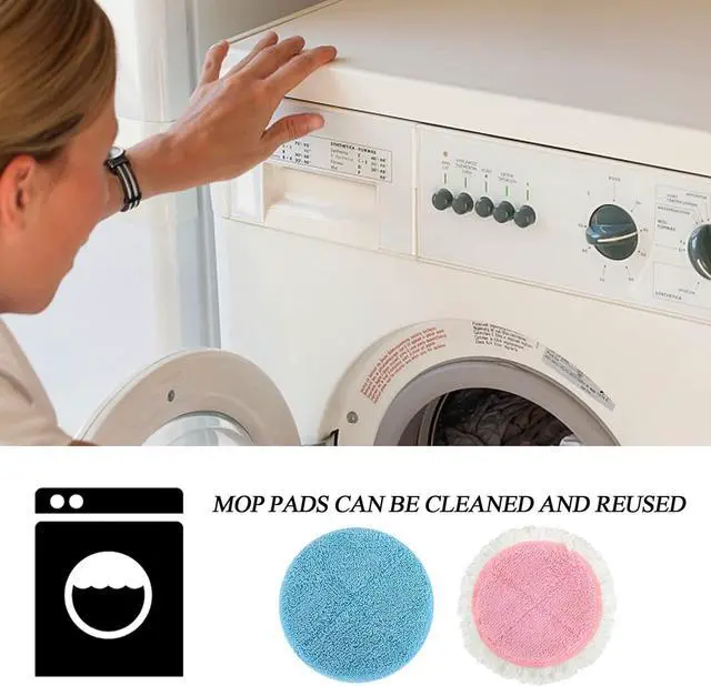 Alt view image 5 of 6 - Electric Mop Pads for Floor Cleaning - 6 Pack Electric Spin Mop Pads for Floor Cleaning - 7.28inch Spin Replacement Mop Pads