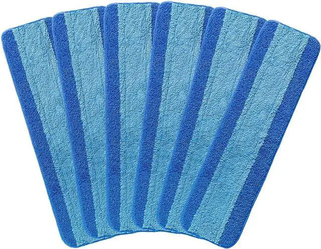 Main image of 6 Pack Microfiber Mop Pads for Bona Microfiber Cleaning Pad Compatible with Bona Mop for Hardwood Floor 18 Inch