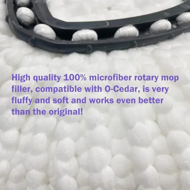 Alt view image 3 of 7 - 6 Pack Mop Replacement Heads for O-Ceda EasyWrin Spin Mop, Microfiber Spin Mop Refills, Easy Cleaning Mop Head Replacement