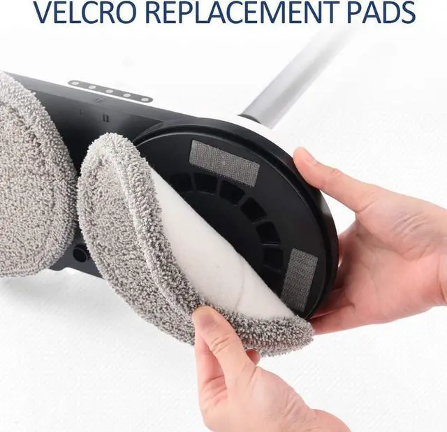 Alt view image 4 of 5 - iDOO Mop Pads Replacement for iDOO iD-EM002-N1 Cordless Electric Mop, Washable and Reusable Microfiber Mop Heads