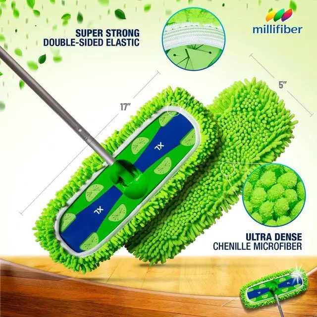 Alt view image 3 of 4 - X-Large Dust Mop Refill for Swiffer XL Mop (4 Pack) - Microfiber Pet Heavy Duty Dry Refills - Reusable Mop Pad (Mop is Not Included)