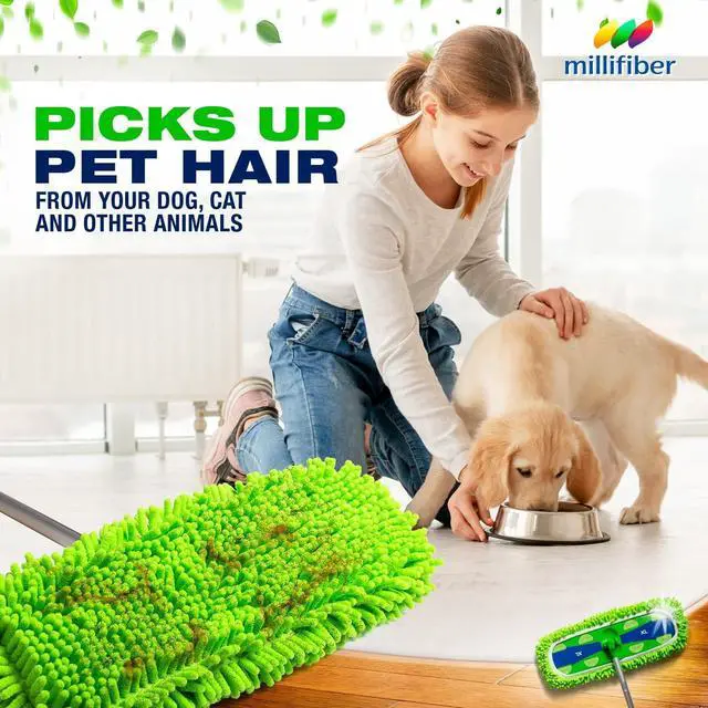 Alt view image 4 of 4 - X-Large Dust Mop Refill for Swiffer XL Mop (4 Pack) - Microfiber Pet Heavy Duty Dry Refills - Reusable Mop Pad (Mop is Not Included)