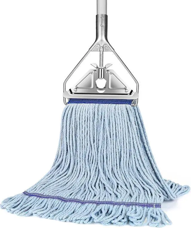 Main image of String Mop Heavy Duty for Floor Cleaning- Industrial Commercial Mop with 59inch Mop Handle, Wet Mop for Home,Garage,Office, Workshop, Warehouse Floor Cleaning