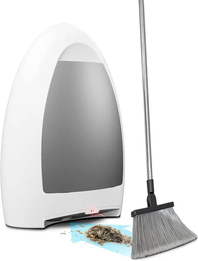 Main image of EYE-VAC Home Touchless Vacuum, Automatic Dustpan, 1000W Bagless Canister for Pet Hair and Dirt, White