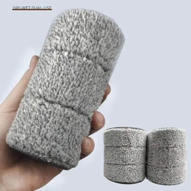 Alt view image 6 of 6 - YOUSHANGJIA Microfiber Mop Pads 24 inch mop Pads Replacement Kit 6 Pack Reusable Mop Head Wet Dry Mops Refill Fit for Most Flat Mop Frame
