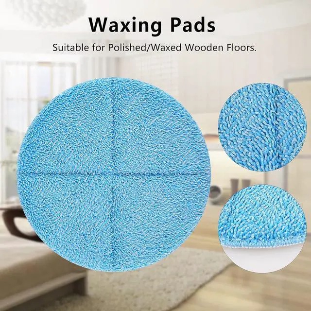 Alt view image 5 of 7 - Electric Mop Pads, 7.28in Round Replacement Mop Pads, Spin Mop Pads for Floor Cleaning (8 Pack)