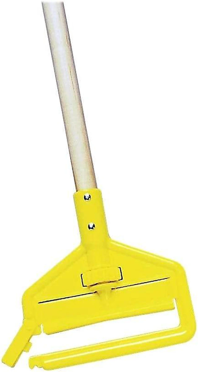 Alt view image 2 of 4 - Rubbermaid Commercial Products Invader 60" Wood Wet Mop Handle, Natural, for Professional/Industrial Floor Cleaning, Compatible with 1" Headband Mops