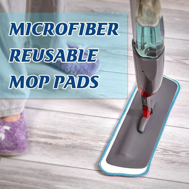 Alt view image 7 of 7 - 24 Pack Microfiber Mop Pad, Spray Mop Replacement Heads for Wet Dry Mops, Machine Washable Reusable Household Replacement Pads for Hardwood and Hard Surface Floor Cleaning and Scrubbing