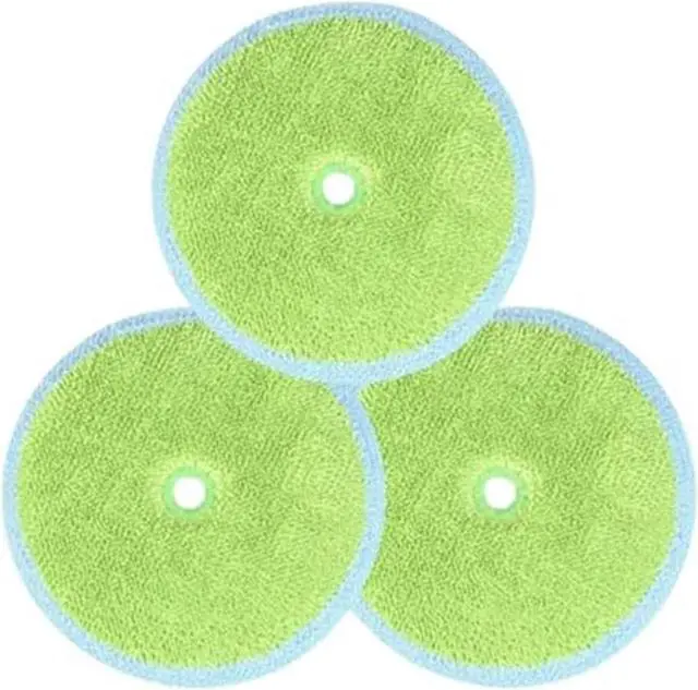 Main image of EVERYBOT Replacement Accessory of Three-Spin and Edge, Washable Microfiber Mop Pads for Robot (6pcs)