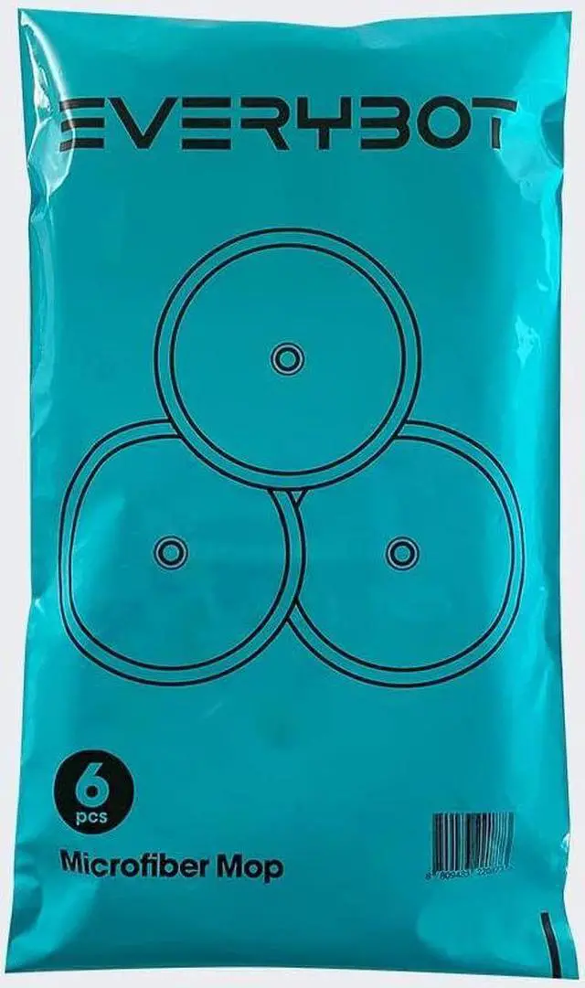 Alt view image 2 of 3 - EVERYBOT Replacement Accessory of Three-Spin and Edge, Washable Microfiber Mop Pads for Robot (6pcs)